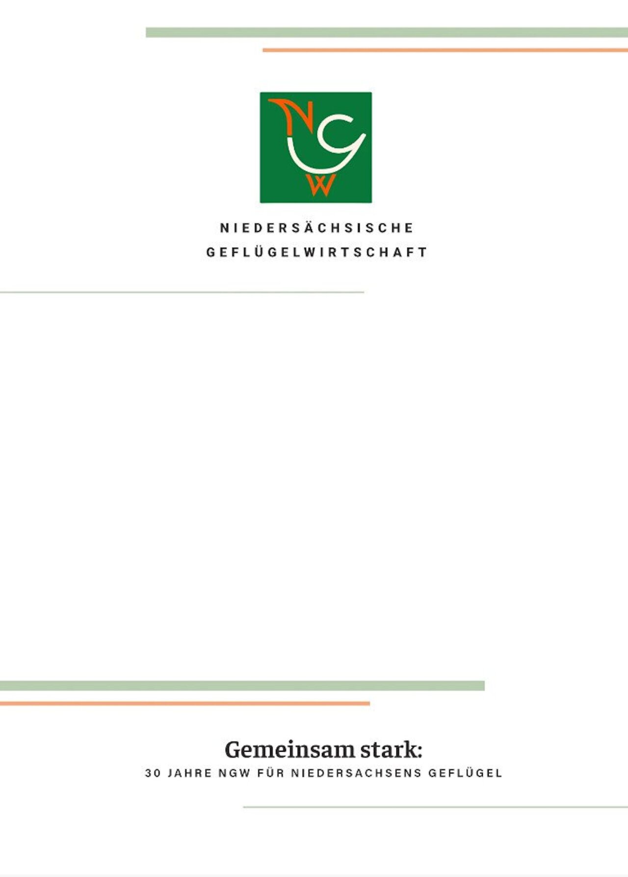 30 Jahre NGW - Jubiläumsbroschüre Image 1